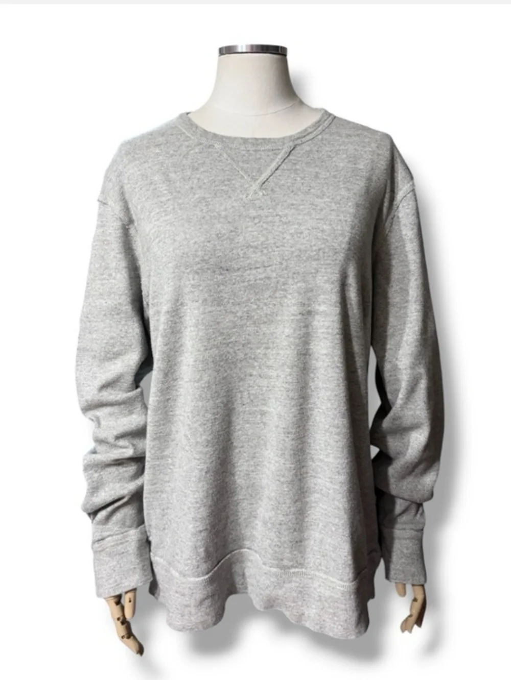 J. CREW Grey Cotton Crew Neck Pullover Size XL